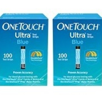 One Touch Ultra Blue Glucose Test Strips  50/100 ct Promo Buy 4  get 1 Free